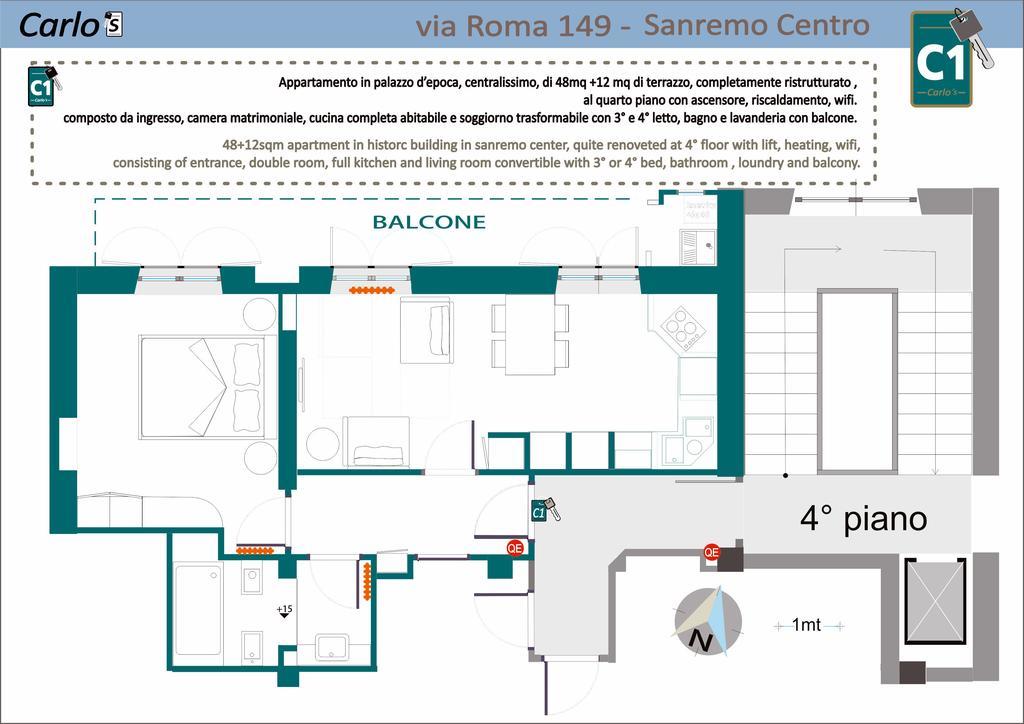 Carlo'S B149C - Sanremo Center Suite - Da Carlo - 外观 照片